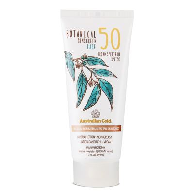 AUSTRALIAN GOLD Botanical Sunscreen Face SPF50 Tinted Medium-Tan 88 ml